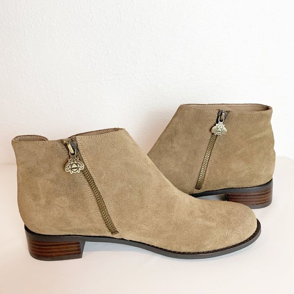 BETTYE MULLER CONCEPT Round toe Beige Suede Bootie - Picture 3 of 10